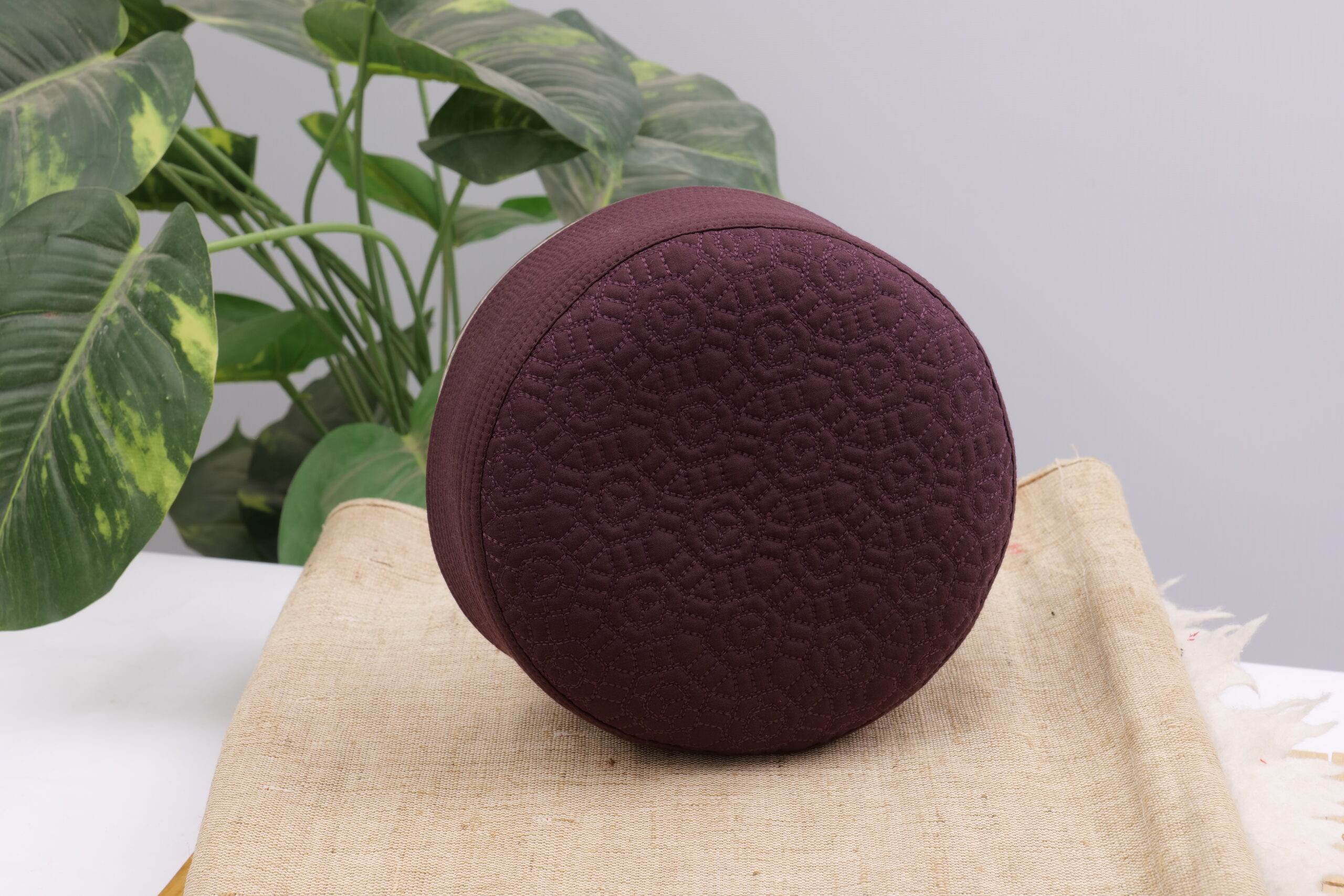 Prayer Cap - Maroon - Image 2